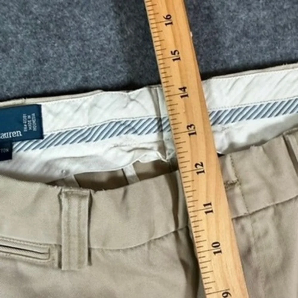 VTG Y2K Polo Ralph Lauren Straight Chino Pants Mens 36x32 Tan Cotton Khaki NWT